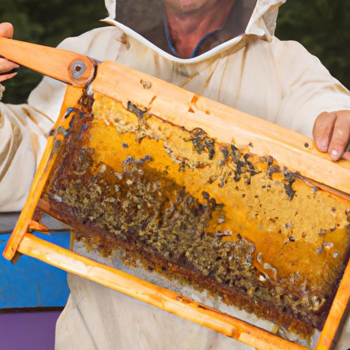 Chủ nuôi ong đang kiểm tra tổ ong của mình. 🍯