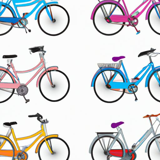 Một bộ sưu tập xe đạp touring với các thiết kế và màu sắc đa dạng