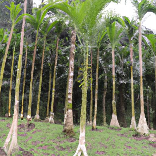 Những cây đước sinh trưởng thành cụm trong một khu rừng nhiệt đới xanh tốt.