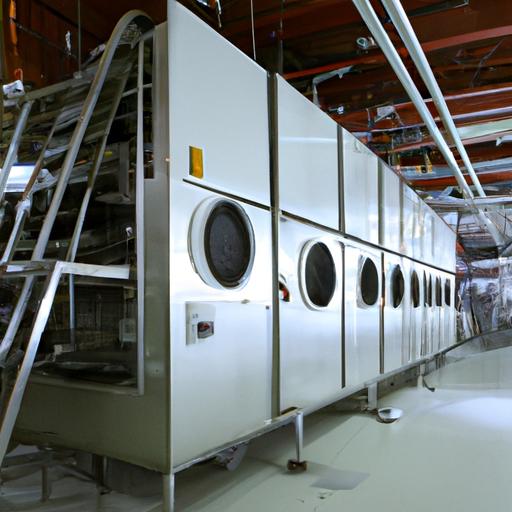 Đơn vị lạnh công nghiệp được sử dụng cho quá trình sấy lạnh.