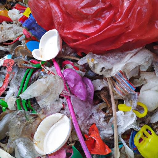 Một đống rác thải nhựa gây ra bởi consumerism