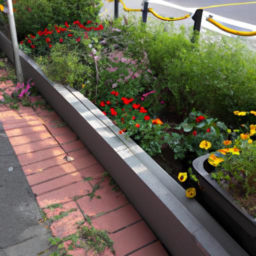 Garden dọc đường phố đẹp mắt