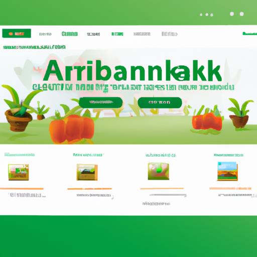 Giao diện website dịch vụ ecommerce Agribank