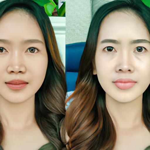 Hình ảnh trước và sau khi sử dụng lục căn thanh tịnh của một người