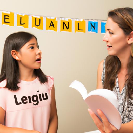 Học sinh luyện tập kỹ năng ngôn ngữ với sự giúp đỡ của giáo viên song ngữ