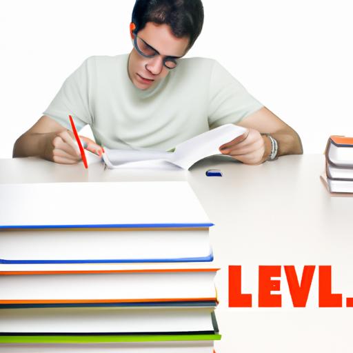 Học sinh đang học tập chăm chỉ để đạt được Level với quyển sách tên 'Level'