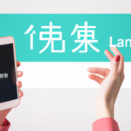 Một người sử dụng ứng dụng học ngôn ngữ để cải thiện kỹ năng thuyết trình tiếng Trung.