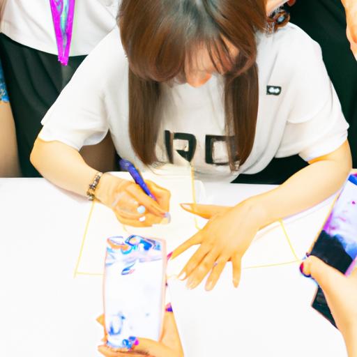 Một idol Kpop ký tặng người hâm mộ