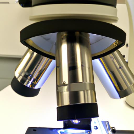 Một kính hiển vi phản xạ sử dụng ánh sáng phản chiếu để quan sát bề mặt của mẫu.