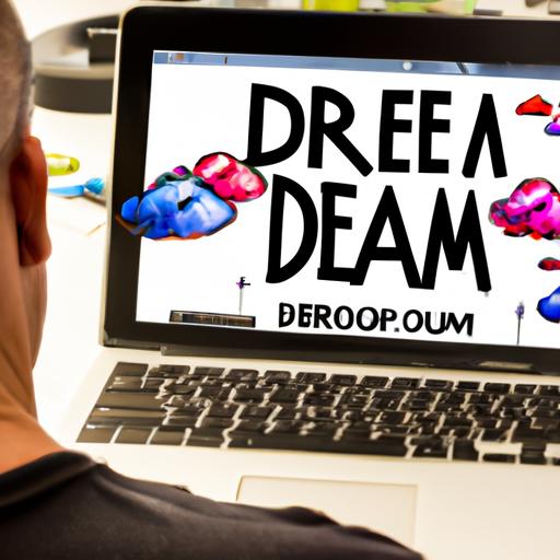 Làm việc tại nhà sử dụng Dream Up cho dự án sáng tạo