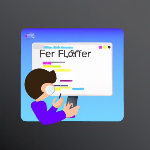 Lập trình viên viết mã cho ứng dụng Flutter.