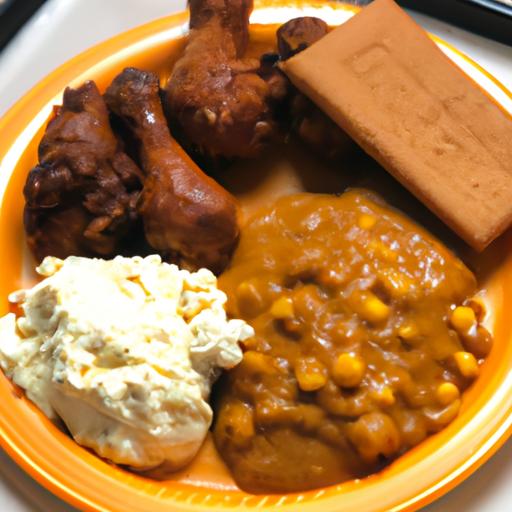Món ăn truyền thống của Yankee trên đĩa