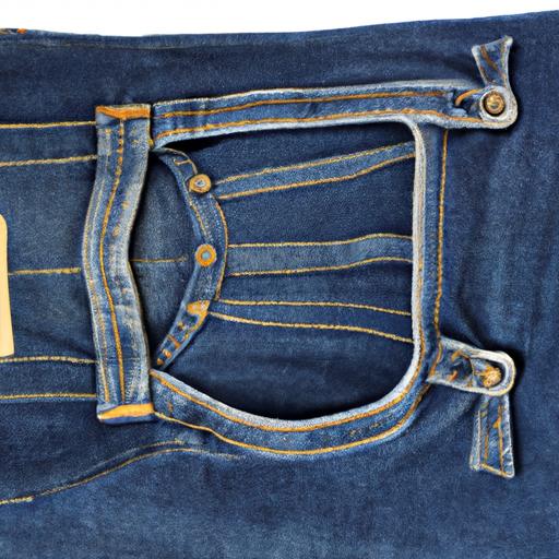 Một chiếc quần jean với đai eo chật
