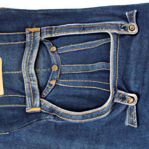 Một chiếc quần jean với đai eo chật