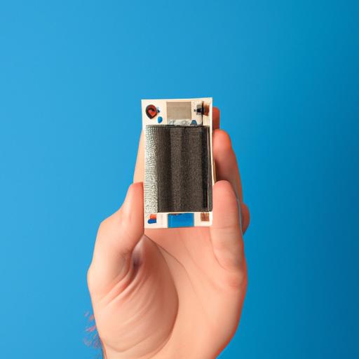 Một người cầm board vi điều khiển