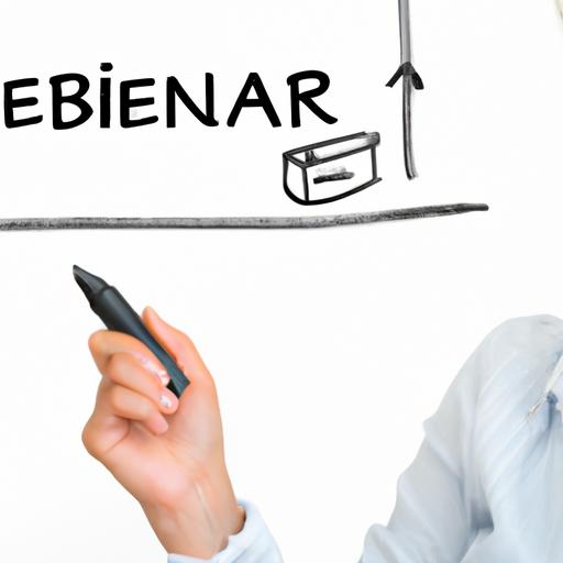 Người dẫn chương trình sử dụng bảng trắng trong buổi thuyết trình của webinar.