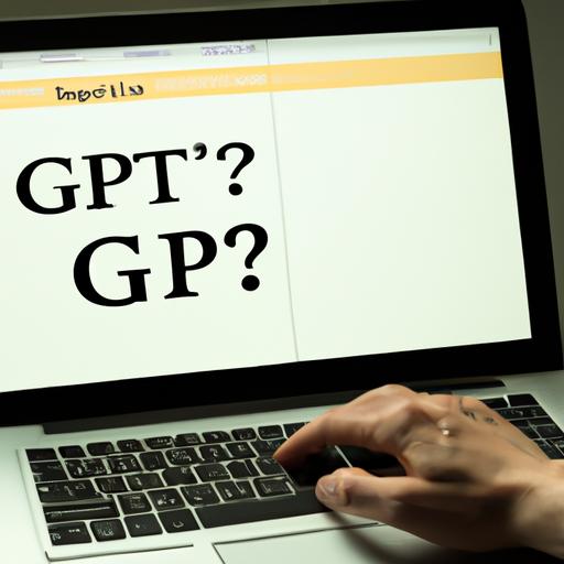 Người dùng đang gõ câu hỏi về GPT trên một chiếc laptop.