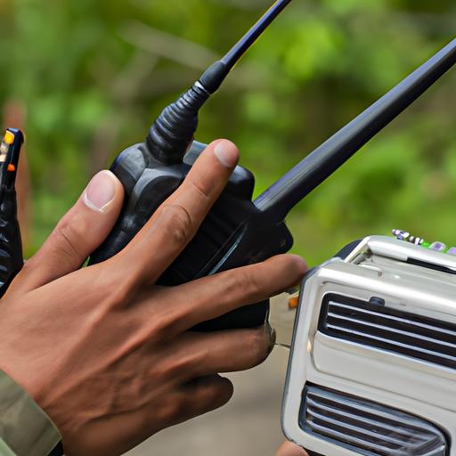 Người dùng radio liên lạc với người ở xa.