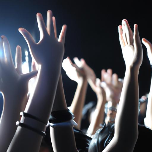 Người hâm mộ cổ vũ cho màn trình diễn adlibs của nghệ sĩ