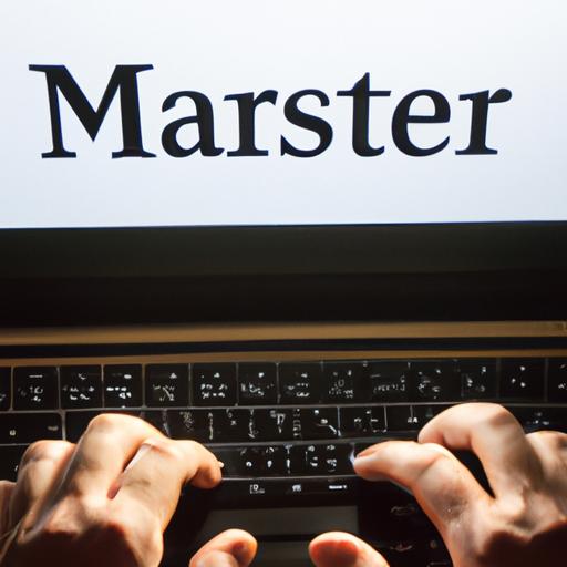 Người sử dụng máy tính để học chương trình Master