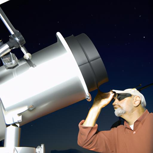 Nhà khoa học sử dụng kính viễn vọng lớn tại đài thiên văn