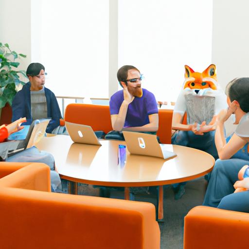 Nhóm người thảo luận về các tính năng của Firefox
