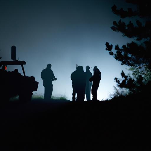 Nhóm quân nhân tiến hành hoạt động bí mật vào ban đêm