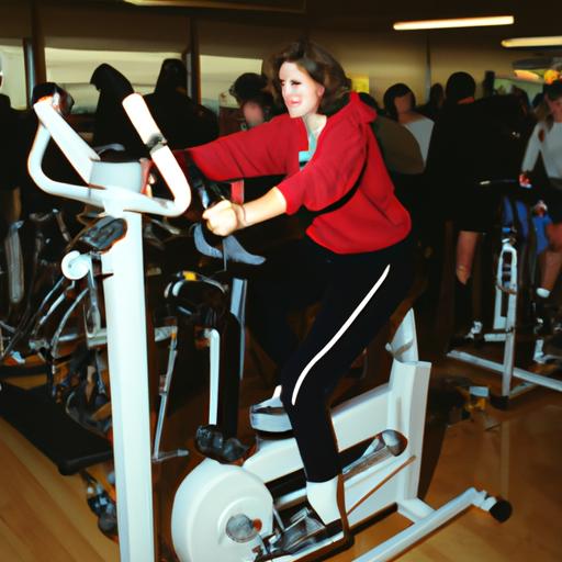 Nữ sinh năm 1988 tập thể dục tại phòng tập gym