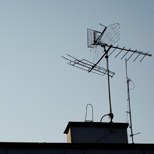 Ống dẫn sóng radio trên một mái nhà