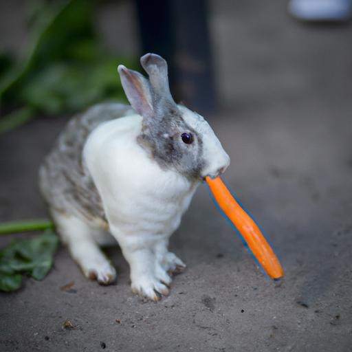 Thỏ thẻ ăn cà rốt