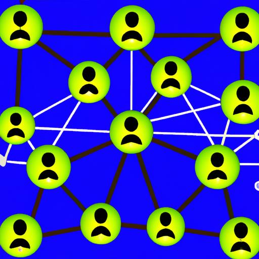 Một bức tranh trừu tượng về mạng lưới người được kết nối bởi Union.