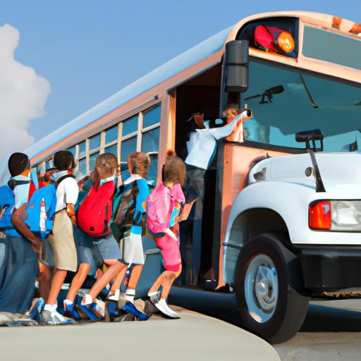 Xe bus bốn chân đưa đón học sinh đến trường một cách an toàn và tiện lợi.